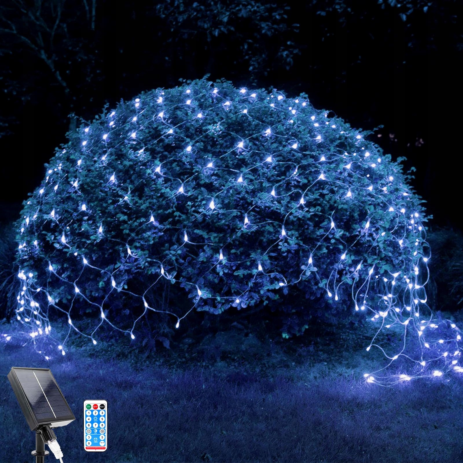 WOSKJXAS Solar Netverlichting 192 LED 2x3M Decoratief
