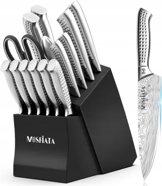 MOSFIATA Messenblokset 17-delig RVS met Vingerbescherming