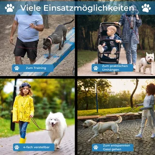 TESTNOTE Hondenriem 2m Verstelbaar Weerbestendig — miniatuur 4