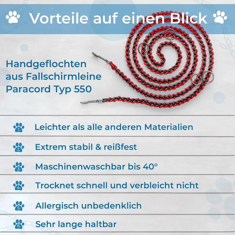TESTNOTE Hondenriem 2m Verstelbaar Weerbestendig — foto 2