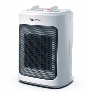 PRO BREEZE 2000W Mini Ventilatorkachel Energiezuinig Stil 3 Standen Wit