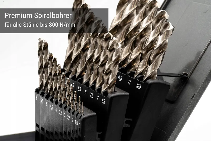 BAERCOIL Spiraalborenset HSSG 1-13mm DIN 338 Voor Staal — foto 2