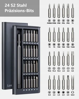 LOSGATOS Mini Precisieschroevendraaierset 24 Bits S2 — miniatuur 5