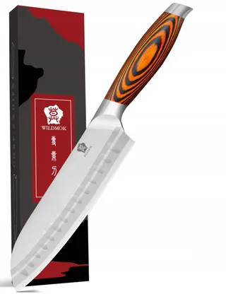 WILDMOK Santokumes 18cm Duits Staal Ergonomisch Handvat