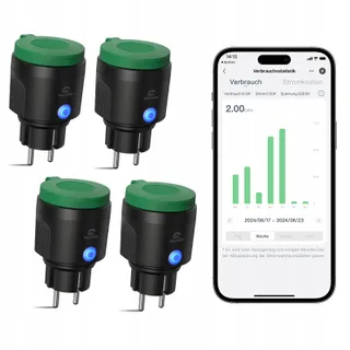 EIGHTREE Smart WiFi Stopcontact Buiten IP44 Waterdicht Alexa Google