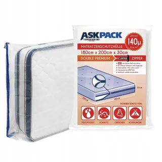 ASK Matrashoes met Rits Waterdicht Sterk 180x200cm