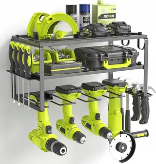 WELDUN Opbergrek Voor Elektrisch Gereedschap Wandmontage 3 Lagen