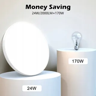 OUILA LED Plafondlamp 24W 6500K IP44 Badkamer Keuken Slaapkamer — miniatuur 4