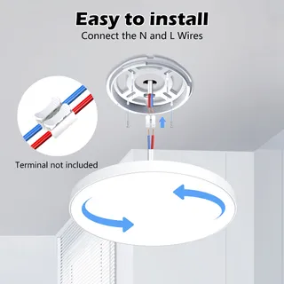 OUILA LED Plafondlamp 24W 6500K IP44 Badkamer Keuken Slaapkamer — miniatuur 5