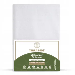TERRA BEDS Matrasbeschermer 180x200cm Waterdicht Katoen Oeko-TEX