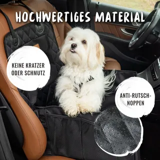 RUDELKONIG Waterafstotend Hondenzitje Achterbank Auto Zwart — miniatuur 5