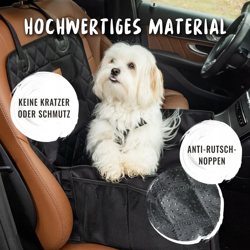 RUDELKONIG Waterafstotend Hondenzitje Achterbank Auto Zwart — foto 5