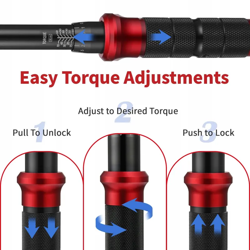 AEROFORCE Momentsleutel 3/8" 10-60Nm Dubbele Richting 3% — foto 5