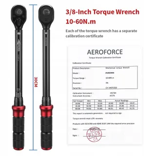 AEROFORCE Momentsleutel 3/8" 10-60Nm Dubbele Richting 3% — miniatuur 2