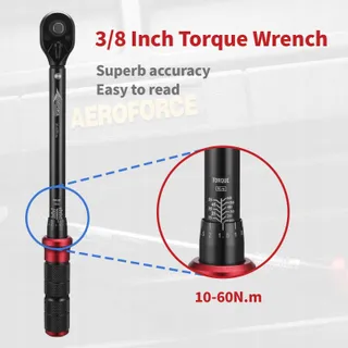 AEROFORCE Momentsleutel 3/8" 10-60Nm Dubbele Richting 3% — miniatuur 4