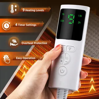 AFDEAL Elektrisch Verwarmingskussen Voor Rug Met Temperatuurregeling — miniatuur 3
