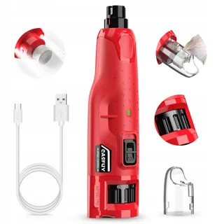 CASFUY Nagelslijper Hond Kat 6-Speed 2 LED Stil