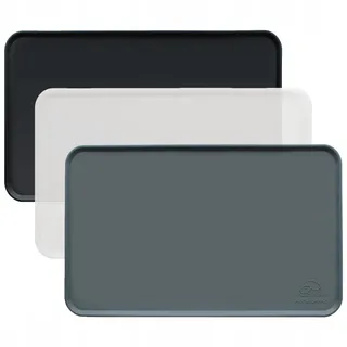 KARALUNA Siliconen Placemat 60x40cm Grijs Antislip Hond Kat