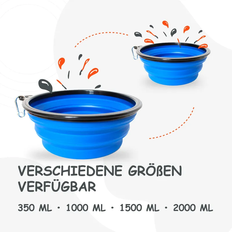 PETSATION Opvouwbare Hondenbak 350ml voor Onderweg Blauw — foto 6
