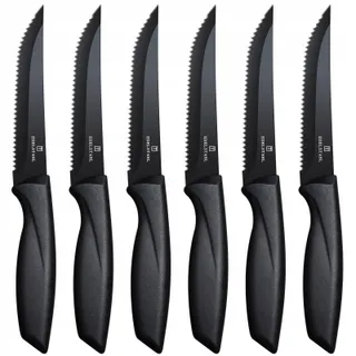 TARGZIER Steakmessenset 6-delig Roestvrij Staal Vaatwasbestendig