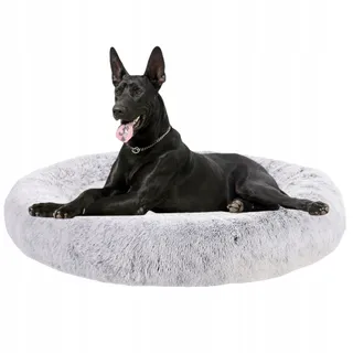 HMTOPE Rond Hondenbed Kattenbed 120cm Lichtgrijs