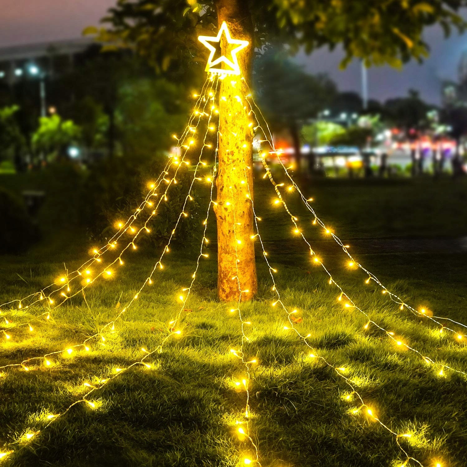 HOSPAOP LED Lichtsnoer Buiten Kerst 8 Modi 320 LED Waterdicht