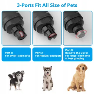 CASFUY Nagelslijper Hond Kat LED 2 Snelheden — miniatuur 6