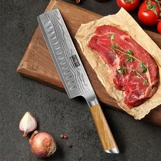 HOSHANHO Nakiri Damastmes 16,5cm 67 Lagen Ergonomisch Handvat
