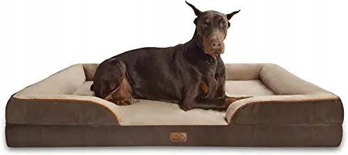 BEDSURE Orthopedisch Hondenbed 134x106cm Wasbaar Antislip Bruin — foto 1