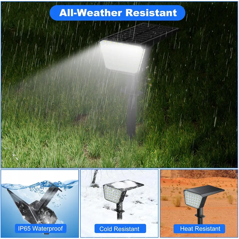 FIFLYING Solarlampen LED IP67 Tuin 7000K Koud Wit — foto 7