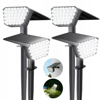 FIFLYING Solarlampen LED IP67 Tuin 7000K Koud Wit — miniatuur 1