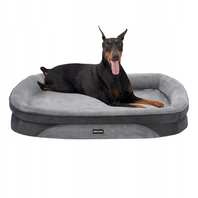 HMTOPE Orthopedisch Hondenbed Sofa Groot Afneembaar Lichtgrijs β foto 1