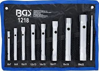 BGS 1218 Pijpsleutelset 9-delig 6x7-20x22mm Tetron Etui