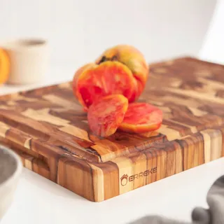 ERREKE Snijplank Teakhout met Opvangbak 44x29cm Groot