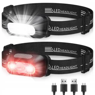 EOIWUY LED Hoofdlamp 5 Modi IPX4 Waterdicht Hardlopen Camping