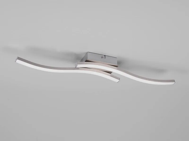 REALITY LEUCHTEN Route LED Plafondlamp 5W Nikkel Mat Wit Acryl — foto 5
