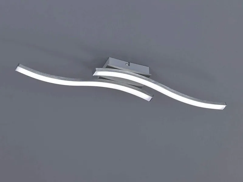 REALITY LEUCHTEN Route LED Plafondlamp 5W Nikkel Mat Wit Acryl — foto 2