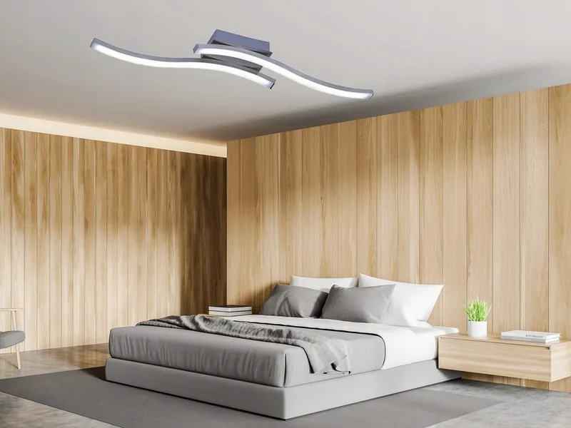 REALITY LEUCHTEN Route LED Plafondlamp 5W Nikkel Mat Wit Acryl — foto 3