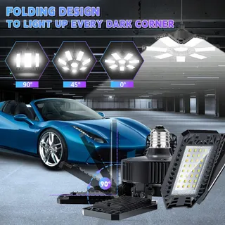 YIQIBRO LED Lamp 200W 20000LM 7000K Garage Werkplaats Kelder — miniatuur 4