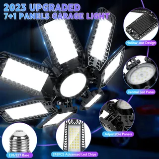 YIQIBRO LED Lamp 200W 20000LM 7000K Garage Werkplaats Kelder — miniatuur 2