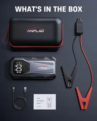 ANFLAG Starthulp Powerbank 5500A Voertuigen 12V LED USB 3.0 — miniatuur 6