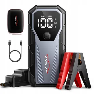 ANFLAG Starthulp Powerbank 5500A Voertuigen 12V LED USB 3.0 — miniatuur 1