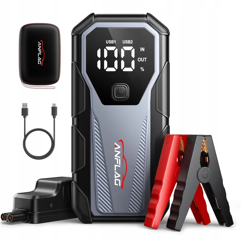 ANFLAG Starthulp Powerbank 5500A Voertuigen 12V LED USB 3.0 — foto 1
