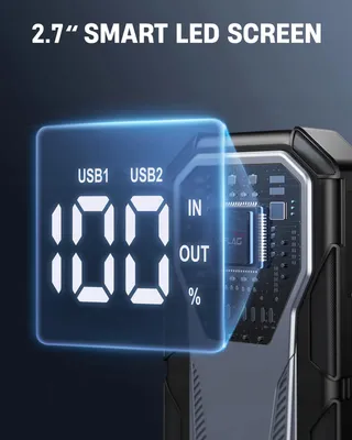 ANFLAG Starthulp Powerbank 5500A Voertuigen 12V LED USB 3.0 — miniatuur 5