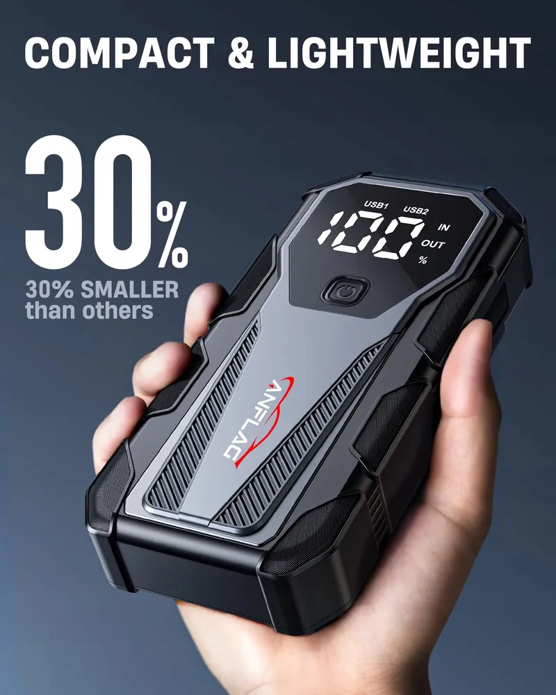 ANFLAG Starthulp Powerbank 5500A Voertuigen 12V LED USB 3.0 — foto 4