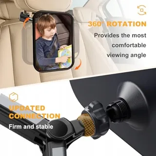 YOVKOK Babyspiegel Auto 360° Universeel — miniatuur 4