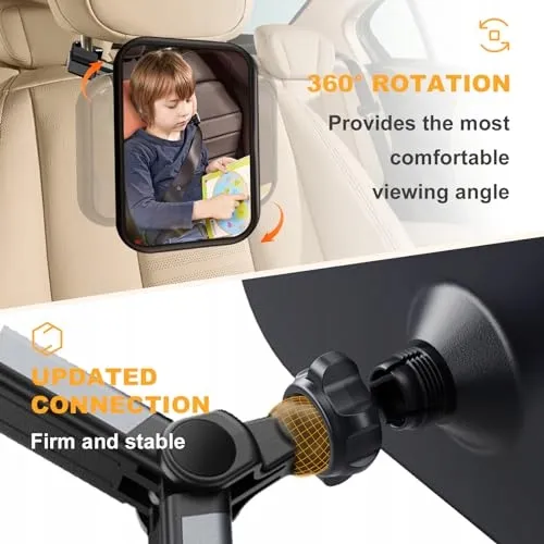 YOVKOK Babyspiegel Auto 360° Universeel — foto 4