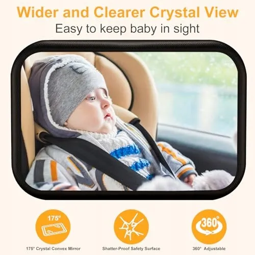 YOVKOK Babyspiegel Auto 360° Universeel — foto 3