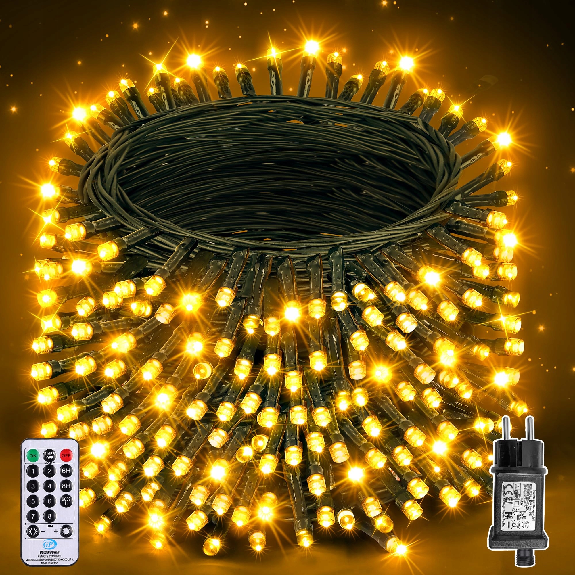 AURIOSTAR LED Lichtsnoer Kerst 20m 200 LED Binnen Buiten IP44