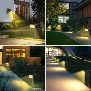 NIPIFY Solarlampen Bewegingsmelder 3 Stuks IP65 Tuin — miniatuur 6